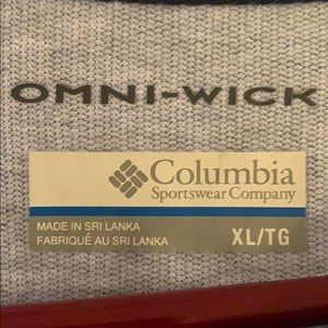 New Columbia men’s omniwick long sleeve shirt